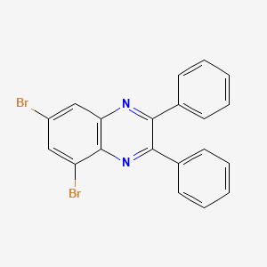molecular formula C20H12Br2N2 B3259055 5,7-Dibromo-2,3-diphenylquinoxaline CAS No. 313067-47-9
