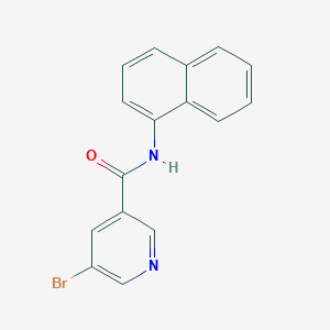 molecular formula C16H11BrN2O B3259068 5-溴代-N-萘-1-基-烟酰胺 CAS No. 313224-63-4