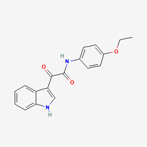 molecular formula C18H16N2O3 B3259096 N-(4-ethoxyphenyl)-2-(1H-indol-3-yl)-2-oxoacetamide CAS No. 313375-95-0