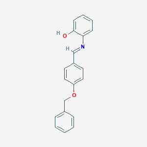 molecular formula C20H17NO2 B325910 Phenol, 2-(4-benzyloxybenzylidenamino)- 