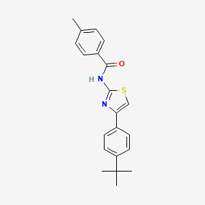 N-[4-(4-tert-butylphenyl)-1,3-thiazol-2-yl]-4-methylbenzamide