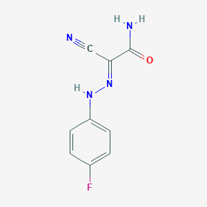 2-Cyano-2-[(4-fluorophenyl)hydrazono]acetamide