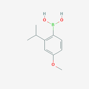 molecular formula C10H15BO3 B3259125 2-Isopropyl-4-methoxyphenyl boronic acid CAS No. 313667-09-3