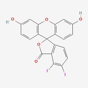 molecular formula C20H10I2O5 B3259144 3',6'-Dihydroxy-6,7-diiodospiro[2-benzofuran-3,9'-xanthene]-1-one CAS No. 31395-16-1