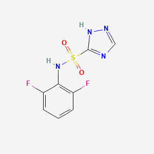 molecular formula C8H6F2N4O2S B3259155 N-(2,6-difluorophenyl)-1H-1,2,4-triazole-5-sulfonamide CAS No. 313963-94-9