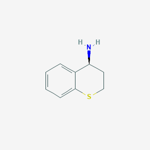 molecular formula C9H11NS B3259165 (4S)-3,4-dihydro-2H-1-benzothiopyran-4-amine CAS No. 314081-28-2
