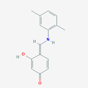 (4E)-4-[(2,5-dimethylanilino)methylidene]-3-hydroxycyclohexa-2,5-dien-1-one