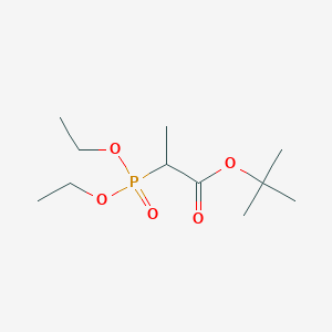 molecular formula C11H23O5P B3259200 tert-Butyl 2-(diethoxyphosphoryl)propanoate CAS No. 31460-03-4