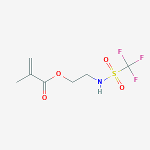 molecular formula C7H10F3NO4S B3259206 2-{[(Trifluoromethyl)sulfonyl]amino}ethyl 2-methylacrylate CAS No. 314756-98-4