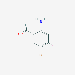 molecular formula C7H5BrFNO B3259208 2-Amino-5-bromo-4-fluorobenzaldehyde CAS No. 315188-30-8