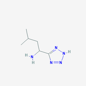 molecular formula C6H13N5 B3259285 3-methyl-1-(1H-1,2,3,4-tetrazol-5-yl)butan-1-amine CAS No. 31603-07-3