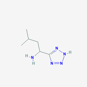 molecular formula C6H13N5 B3259285 3-甲基-1-(1H-1,2,3,4-四唑-5-基)丁-1-胺 CAS No. 31603-07-3