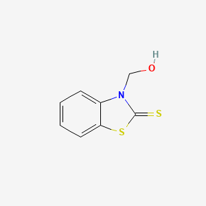 molecular formula C8H7NOS2 B3259293 3-Hydroxymethyl-1,3-benzothiazole-2-thione CAS No. 3161-57-7