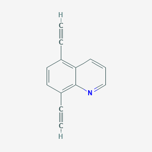 molecular formula C13H7N B3259296 5,8-Diethynylquinoline CAS No. 316384-81-3