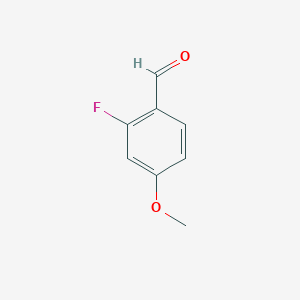 molecular formula C8H7FO2 B032593 2-氟-4-甲氧基苯甲醛 CAS No. 331-64-6