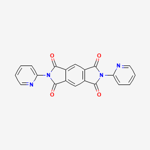molecular formula C20H10N4O4 B3259312 2,6-Dipyridin-2-ylpyrrolo[3,4-f]isoindole-1,3,5,7-tetrone CAS No. 31663-81-7