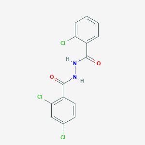 molecular formula C14H9Cl3N2O2 B325932 2,4-dichloro-N'-(2-chlorobenzoyl)benzohydrazide 