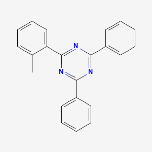 molecular formula C22H17N3 B3259335 2,4-Diphenyl-6-(o-tolyl)-1,3,5-triazine CAS No. 31696-84-1