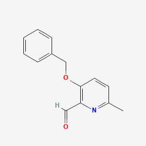 molecular formula C14H13NO2 B3259342 3-(Benzyloxy)-6-methylpicolinaldehyde CAS No. 317384-90-0