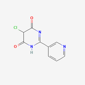 molecular formula C9H6ClN3O2 B3259358 5-Chloro-2-pyridin-3-yl-1H-pyrimidine-4,6-dione CAS No. 31774-74-0