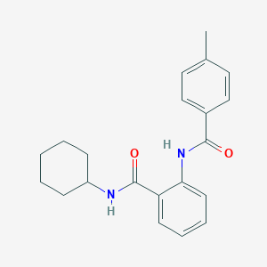 N-cyclohexyl-2-[(4-methylbenzoyl)amino]benzamide