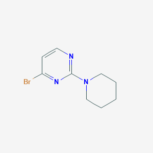molecular formula C9H12BrN3 B3259361 4-Bromo-2-(piperidin-1-YL)pyrimidine CAS No. 317830-89-0