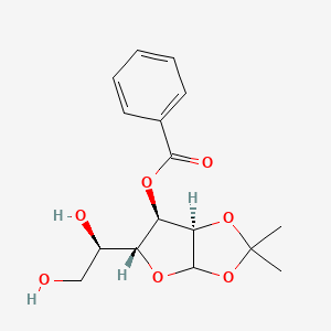 molecular formula C16H20O7 B3259368 1,2-O-Isopropylidene-3-O-benzoyl-D-allofuranose CAS No. 31795-13-8