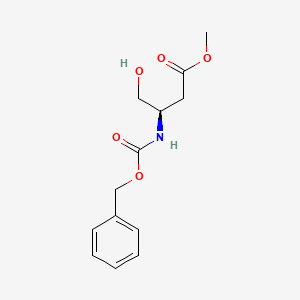 molecular formula C13H17NO5 B3259388 Methyl (R)-3-[(benzyloxycarbonyl)amino]-4-hydroxybutanoate CAS No. 318249-44-4