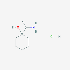 molecular formula C8H18ClNO B3259403 1-(1-Aminoethyl)cyclohexan-1-ol hydrochloride CAS No. 3183-54-8