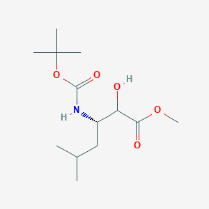 molecular formula C13H25NO5 B3259422 (3s)-3-(n-t-Butoxycarbonylamino)-2-hydroxy-5-methylhexanoic acid methyl ester CAS No. 318464-23-2
