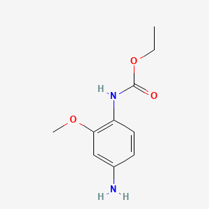 molecular formula C10H14N2O3 B3259429 Ethyl (4-amino-2-methoxyphenyl)carbamate hydrochloride CAS No. 31847-22-0