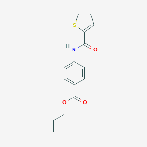 molecular formula C15H15NO3S B325944 Propyl 4-[(2-thienylcarbonyl)amino]benzoate 