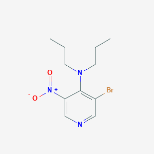 molecular formula C11H16BrN3O2 B3259461 3-Bromo-5-nitro-N,N-dipropylpyridin-4-amine CAS No. 31872-73-8