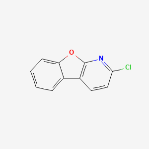 molecular formula C11H6ClNO B3259465 2-Chlorobenzofuro[2,3-b]pyridine CAS No. 31874-87-0