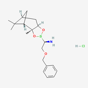 (R)-2-(Benzyloxy)-1-((3aS,4S,6S,7aR)-3a,5,5-trimethylhexahydro-4,6-methanobenzo[d][1,3,2]dioxaborol-2-yl)ethanamine hydrochloride
