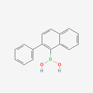 molecular formula C16H13BO2 B3259530 (2-phenylnaphthalen-1-yl)boronic Acid CAS No. 320381-26-8