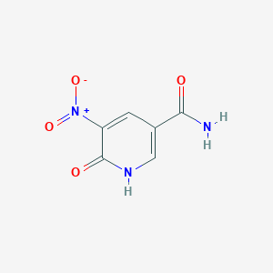 molecular formula C6H5N3O4 B3259532 3-Pyridinecarboxamide, 1,6-dihydro-5-nitro-6-oxo- CAS No. 320405-83-2