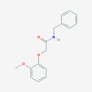 molecular formula C16H17NO3 B325954 N-benzyl-2-(2-methoxyphenoxy)acetamide 