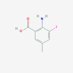 molecular formula C8H8INO2 B3259555 2-Amino-3-iodo-5-methylbenzoic acid CAS No. 320740-16-7