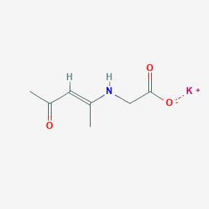 molecular formula C7H10KNO3 B3259571 2-[(4-氧代戊-2-烯-2-基)氨基]乙酸钾 CAS No. 32085-81-7