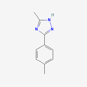 molecular formula C10H11N3 B3259590 5-methyl-3-(4-methylphenyl)-1H-1,2,4-triazole CAS No. 3213-94-3