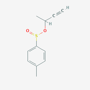 molecular formula C11H12O2S B3259600 4-Methylbenzenesulfinic acid 1-methyl-2-propynyl ester CAS No. 32140-54-8