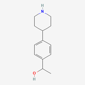 molecular formula C13H19NO B3259714 1-(4-(Piperidin-4-yl)phenyl)ethanol CAS No. 32340-85-5