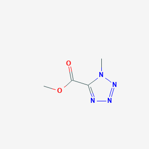 molecular formula C4H6N4O2 B3259725 Methyl 1-methyltetrazole-5-carboxylate CAS No. 32366-17-9