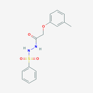 2-(3-methylphenoxy)-N'-(phenylsulfonyl)acetohydrazide