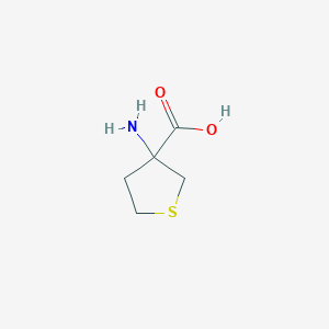 molecular formula C5H9NO2S B3259764 3-Aminotetrahydrothiophene-3-carboxylic acid CAS No. 32418-99-8