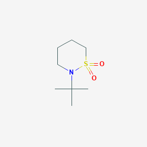 molecular formula C8H17NO2S B3259797 2-Tert-butyl-1lambda6,2-thiazinane-1,1-dione CAS No. 32446-06-3