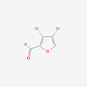 molecular formula C5H2Br2O2 B3259834 3,4-Dibromofuran-2-carboxaldehyde CAS No. 32460-03-0