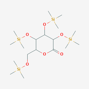 B3259851 3,4,5-Tris(trimethylsilyloxy)-6-(trimethylsilyloxymethyl)oxan-2-one CAS No. 32469-28-6