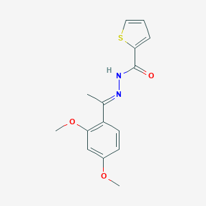 molecular formula C15H16N2O3S B325986 N'-[1-(2,4-dimethoxyphenyl)ethylidene]-2-thiophenecarbohydrazide 
